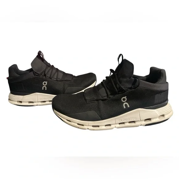 On Running Men's Black Sneakers - Picture 1 of 6